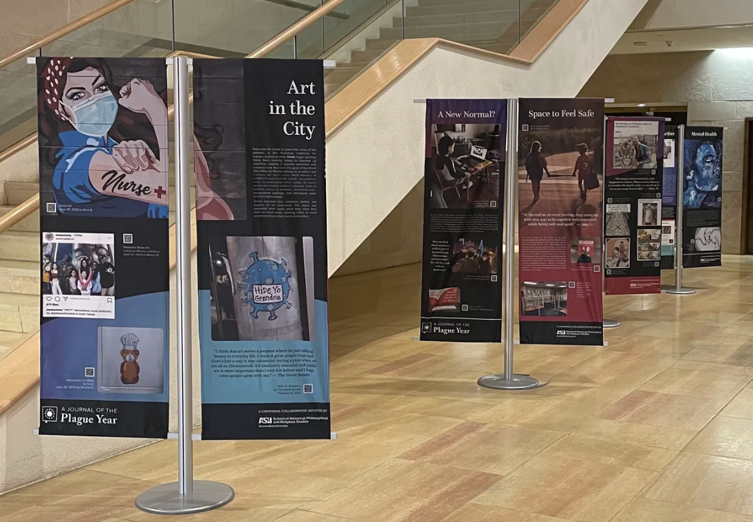 Image of museum banners for advertisement
