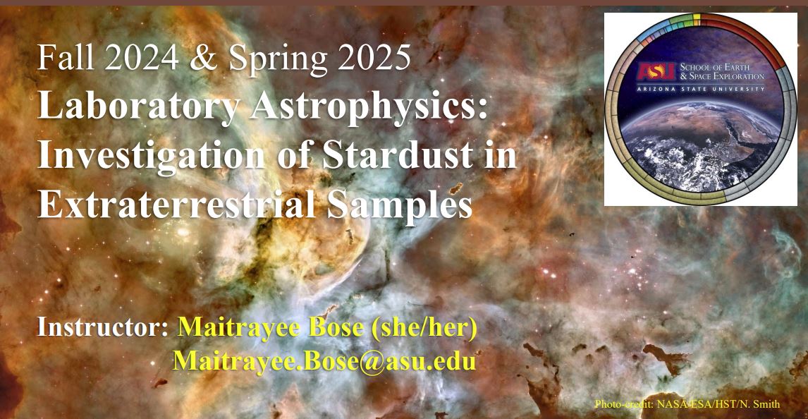 Presentation Slide for the astrophysics research experience for fall 2024 and spring 2025