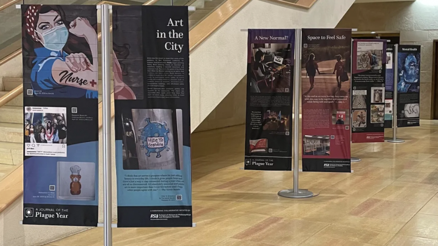 Image of museum banners for advertisement